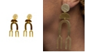 Swanky Designs Sansa Brass Drop Earrings